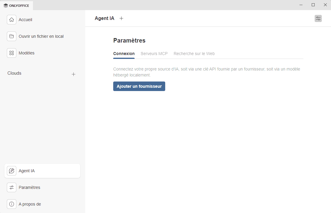 Ajouter fournisseur d'IA