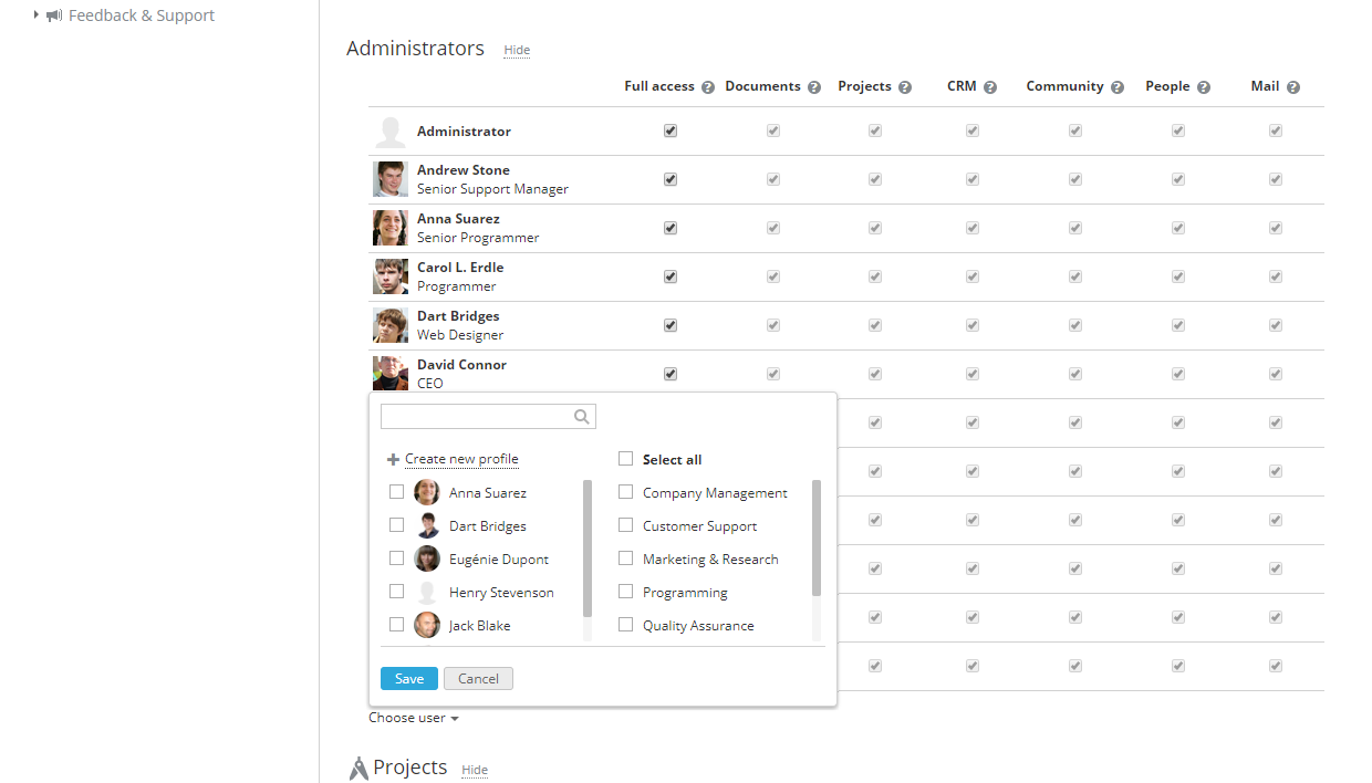 Adding Administrators