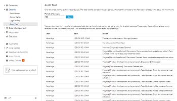 Receiving Audit Trail Data