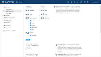 Changing Community Settings
