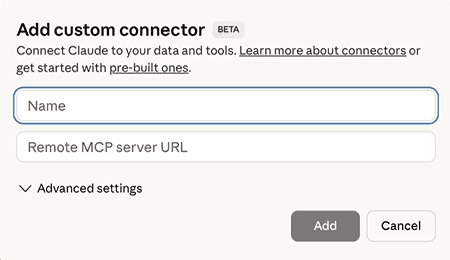 MCP server parameters