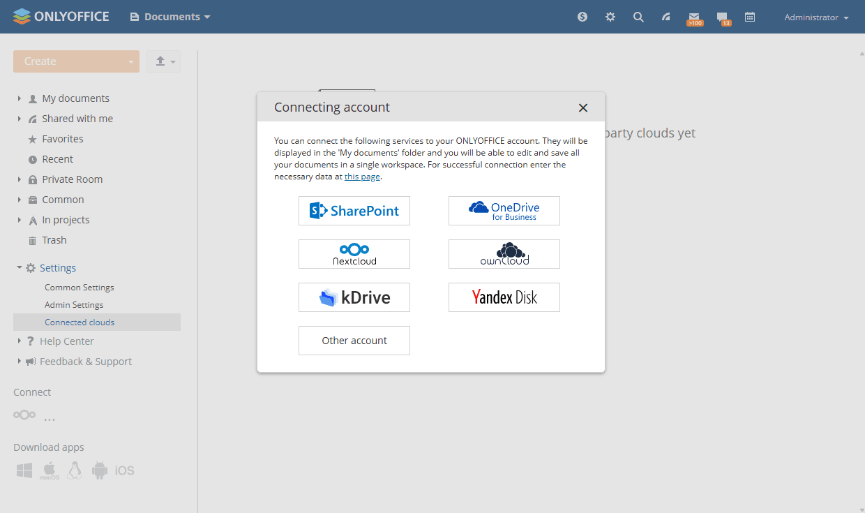 Connect cloud