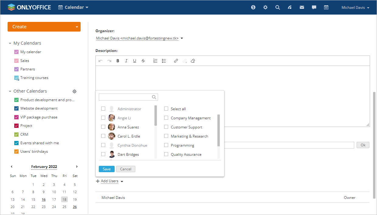 Creating Events - Advanced Mode
