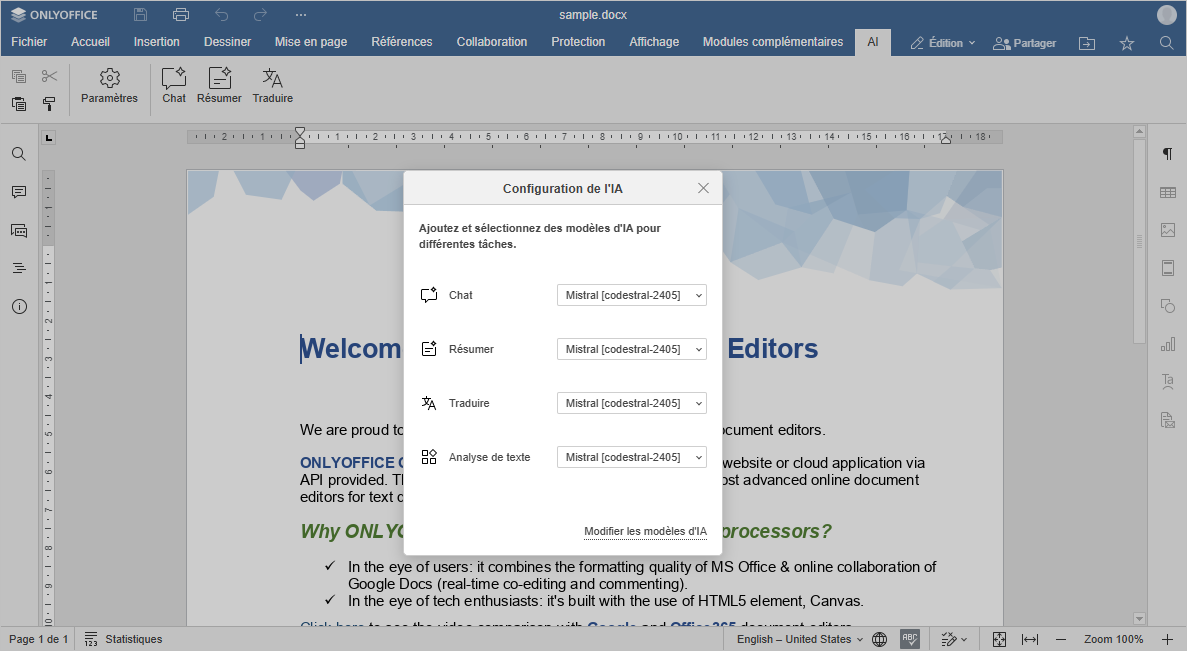 Mistral AI: Modèles IA