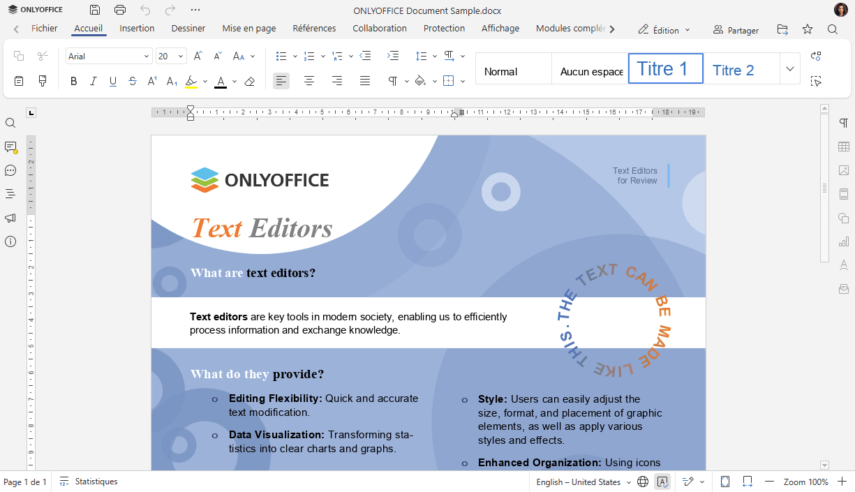 Modification du fichier texte