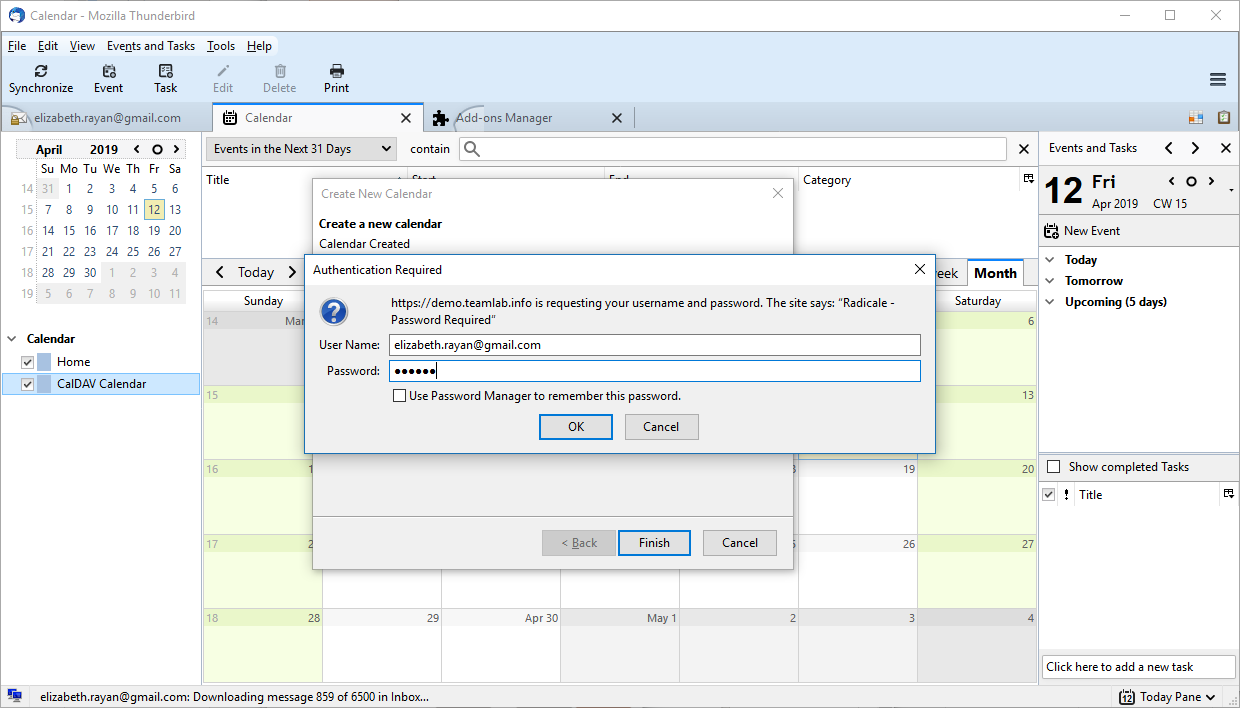Exporting Calendar - Mozilla Thunderbird