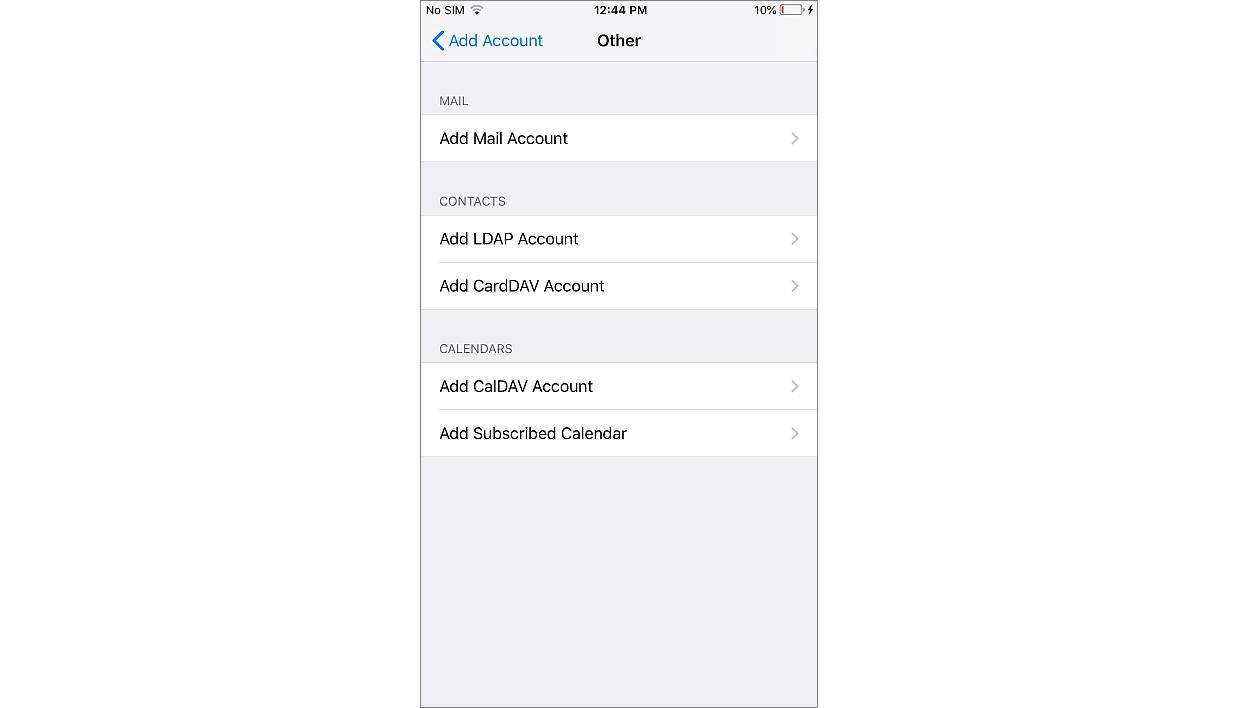 Exporting Calendar - iOS device