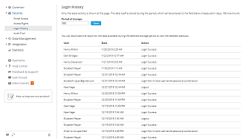 Tracking Login History