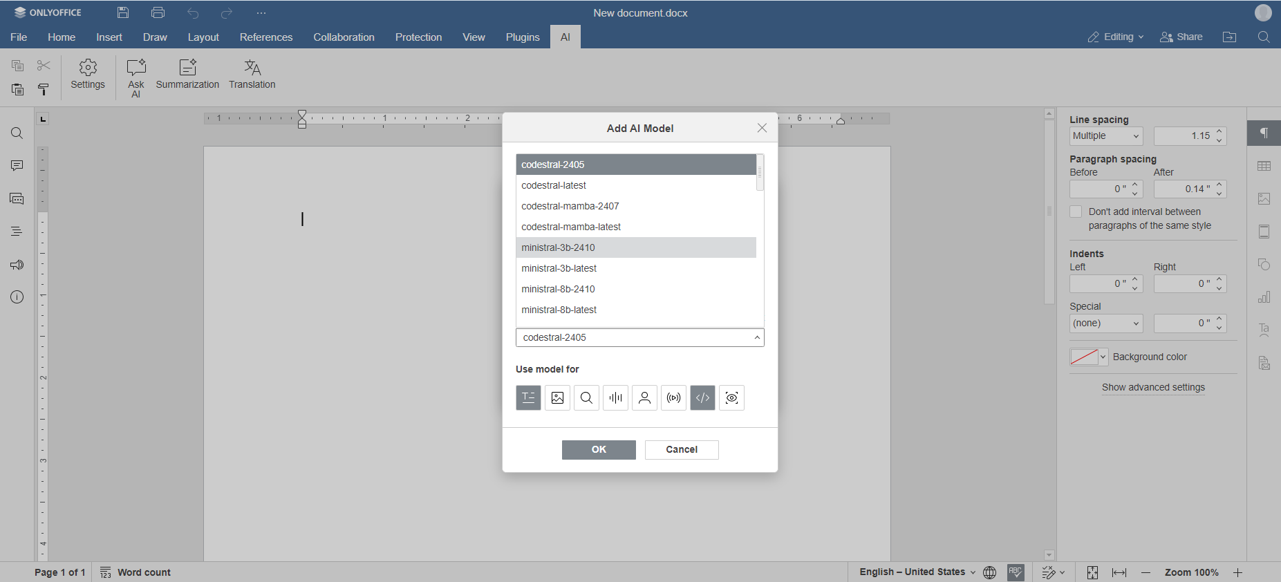 Mistral AI: available models