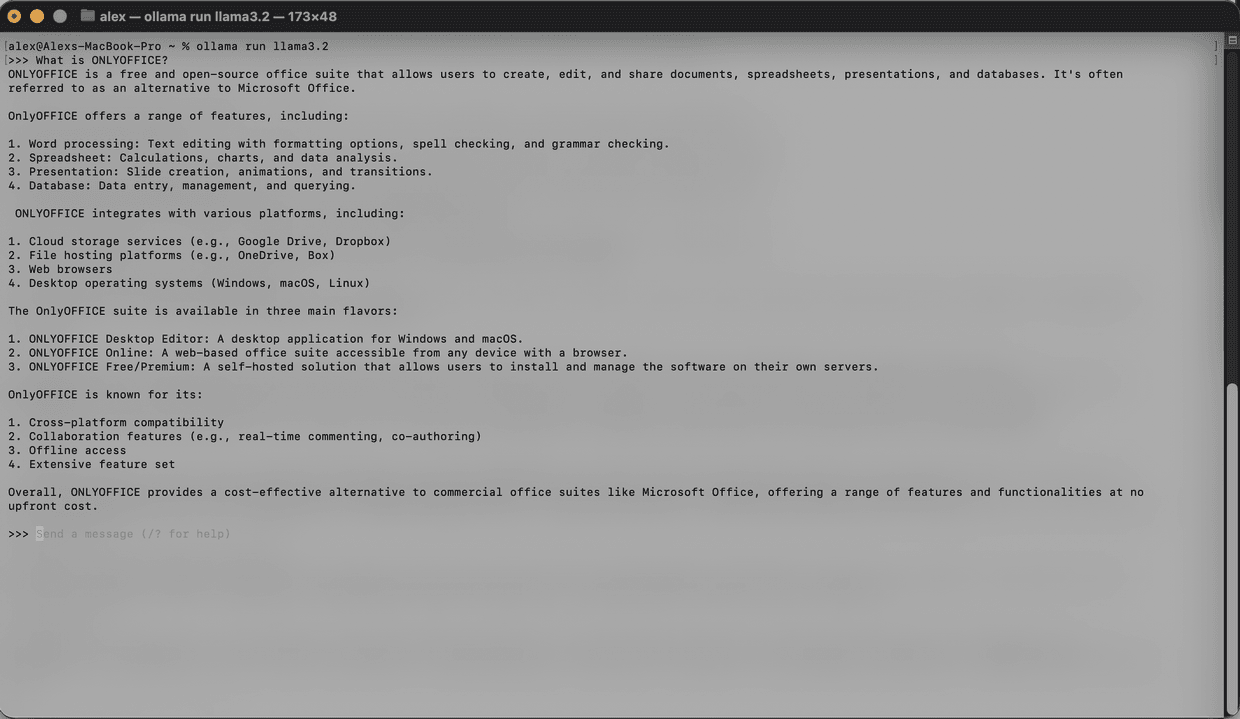Ollama: configuration