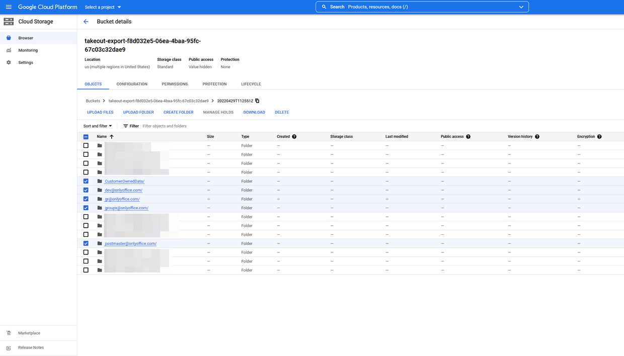 Migrating Google Workspace data to ONLYOFFICE DocSpace