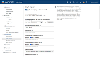 Enabling SSO Authentication