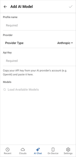 Add AI model