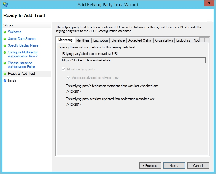 How to configure ONLYOFFICE SP and AD FS IdP
