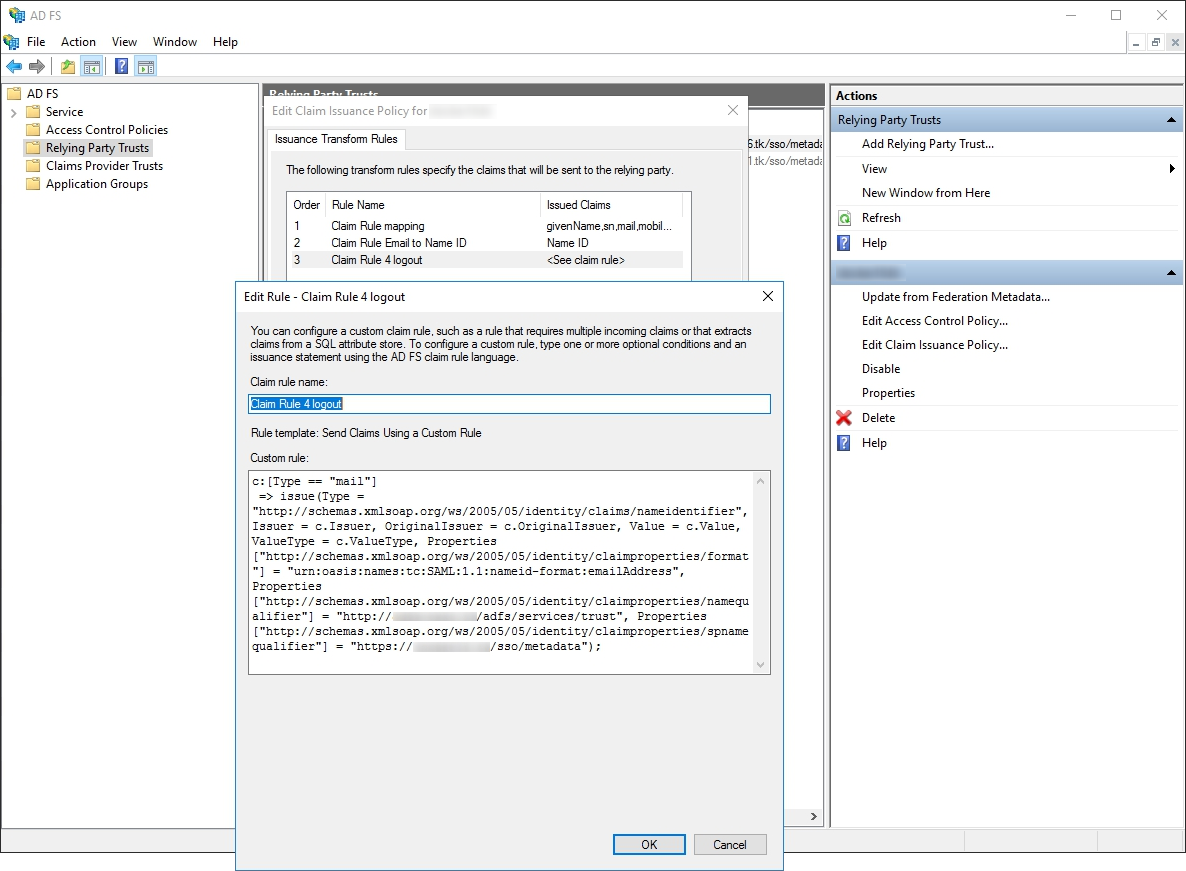 How to configure ONLYOFFICE SP and AD FS IdP