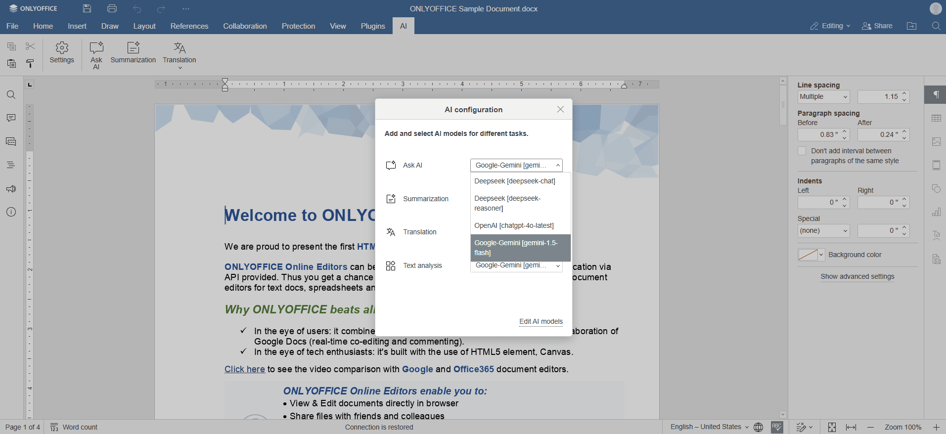 Google Gemini: models