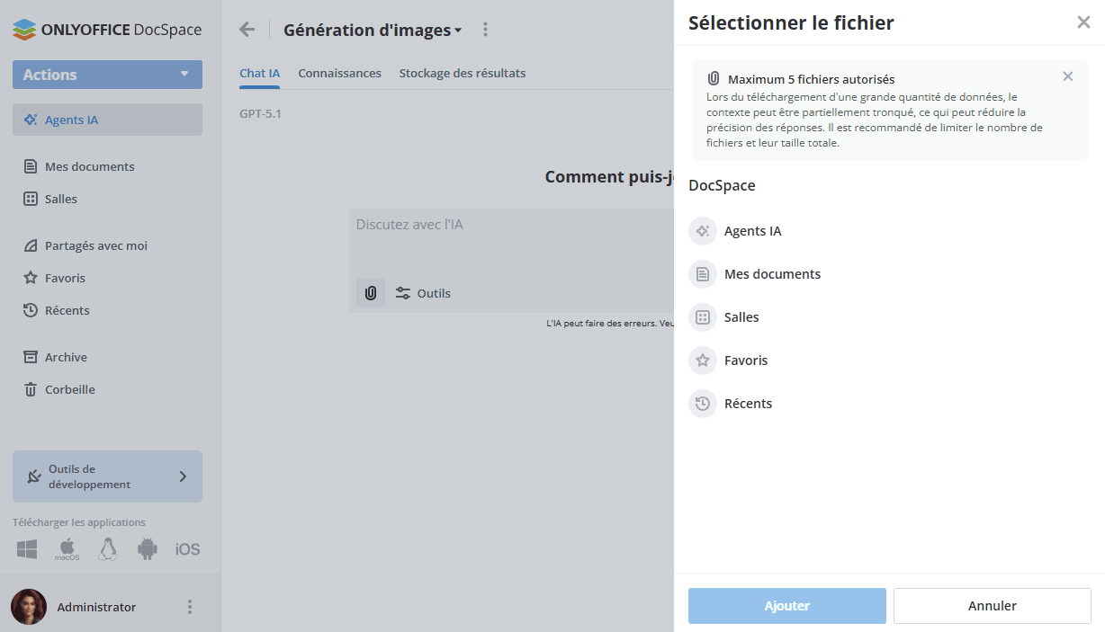 Joindre des documents