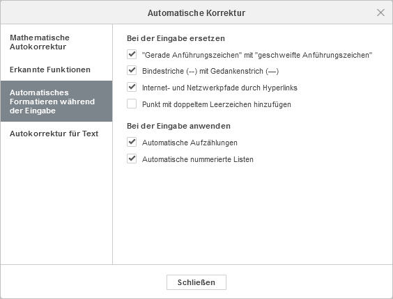 AutoFormat As You Type