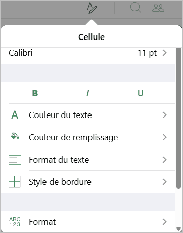 Cell Border settings