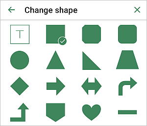 Change shape