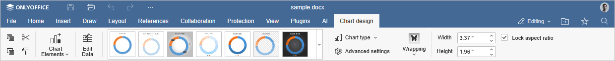 Chart Design tab