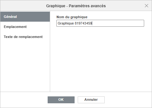 La fenêtre Graphique - Paramètres avancés