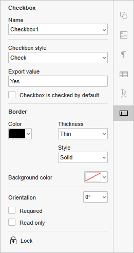 checkbox settings