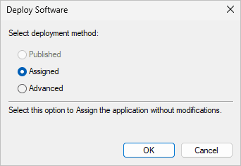 Deployment method