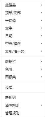 条件格式下拉菜单