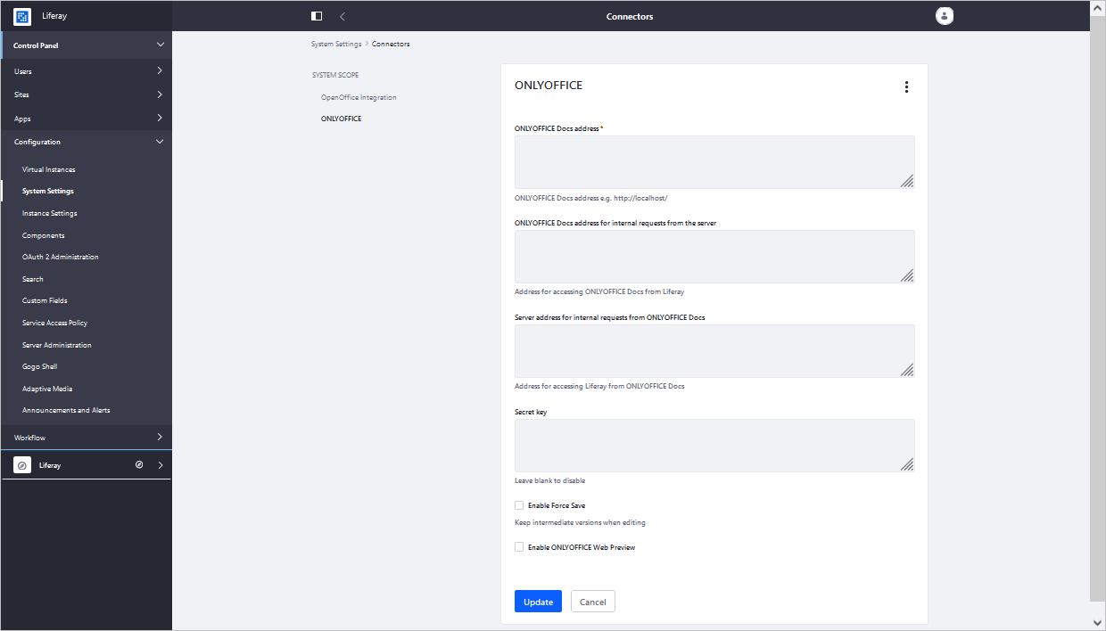 ONLYOFFICE_konfigurieren