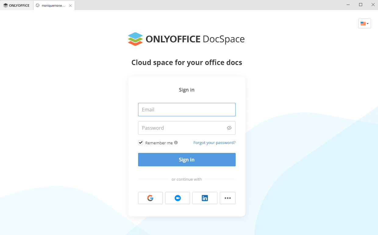 Connect to cloud office window