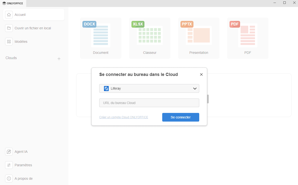 Se connecter au serveur Liferay