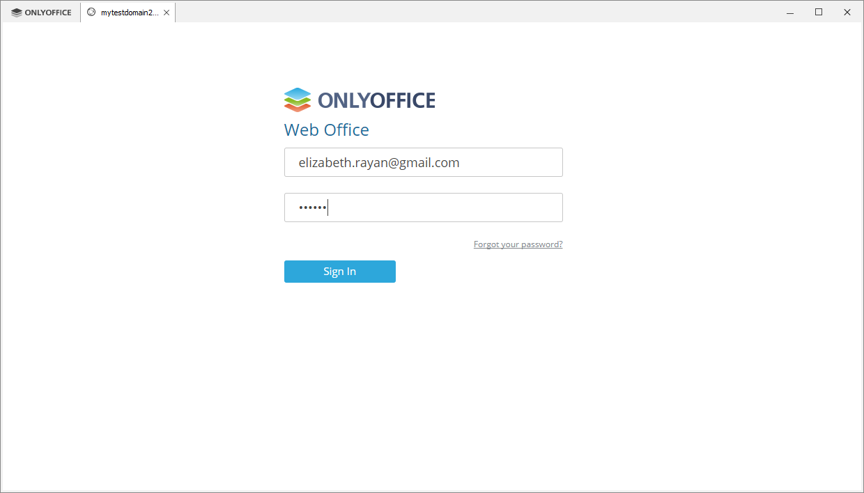 Connect to server window