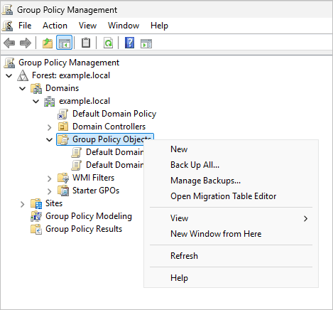 Create GPO
