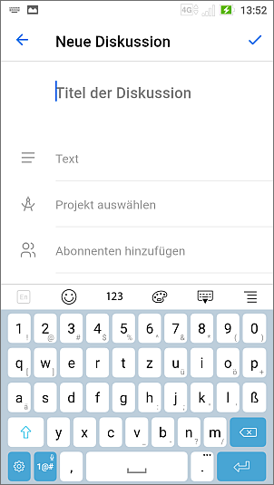 Create new discussion
