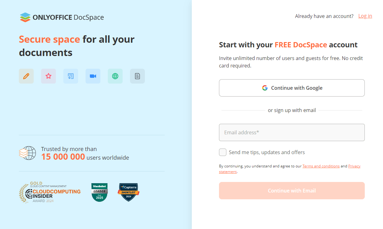 Portal creation form