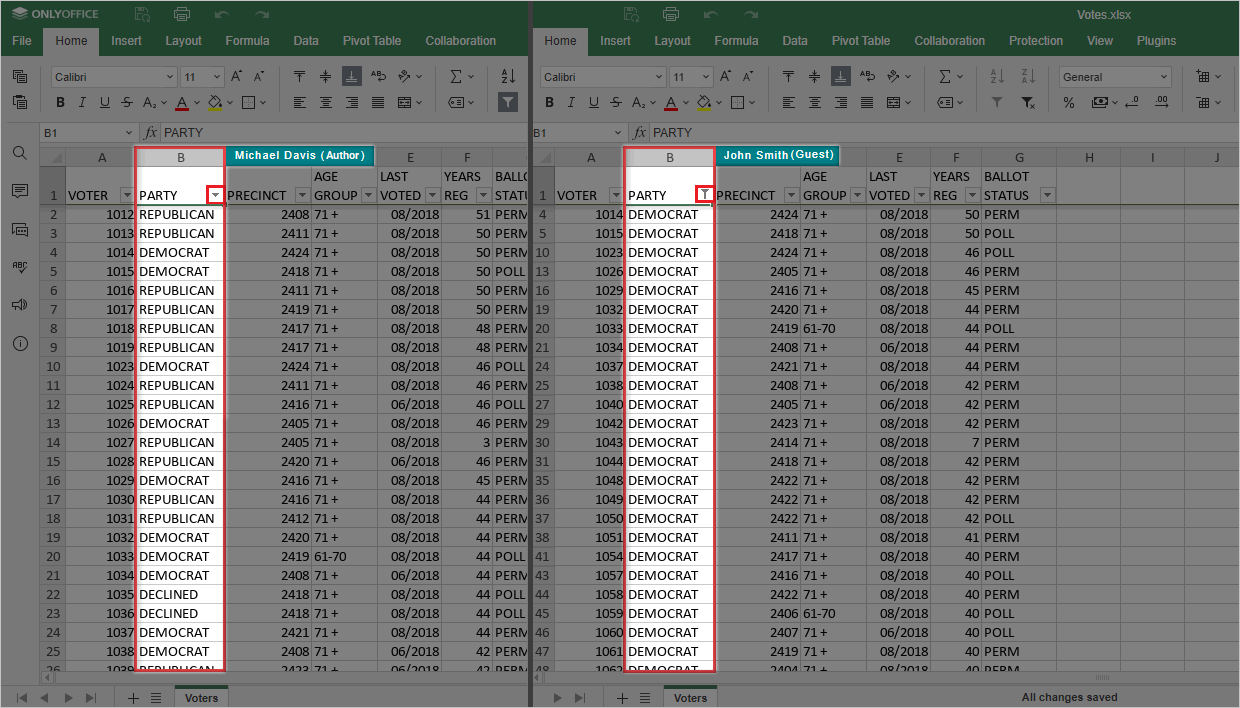 Sharing files and folders
