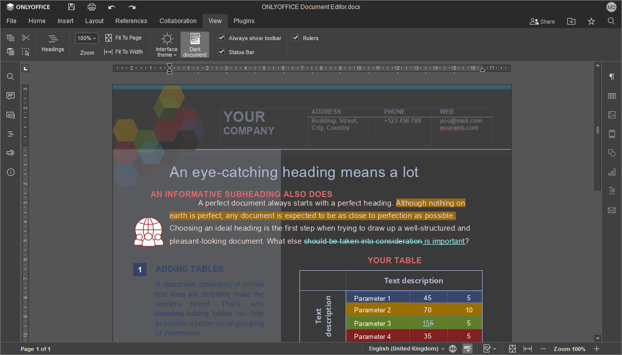 How to enable dark mode? Result