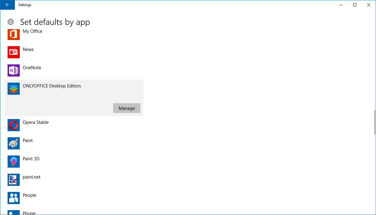 Gérer l'application
