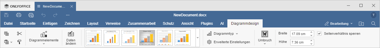 Registerkarte Diagrammdesign Desktop