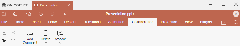Collaboration tab