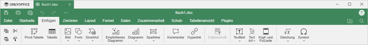 Registerkarte Einfügen