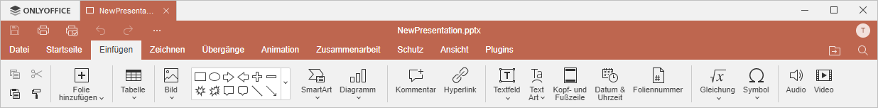 Registerkarte Einfügen