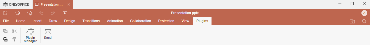 Plugins tab