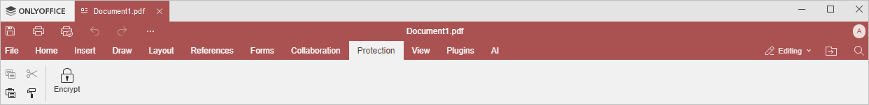 Registerkarte „Schutz