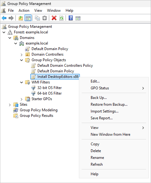 Edit GPO 32-bit