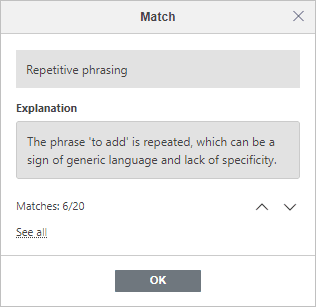 AI assistant explanatory comment
