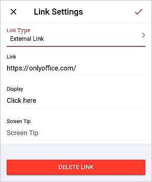 External Hyperlink