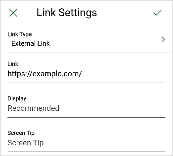External Hyperlink