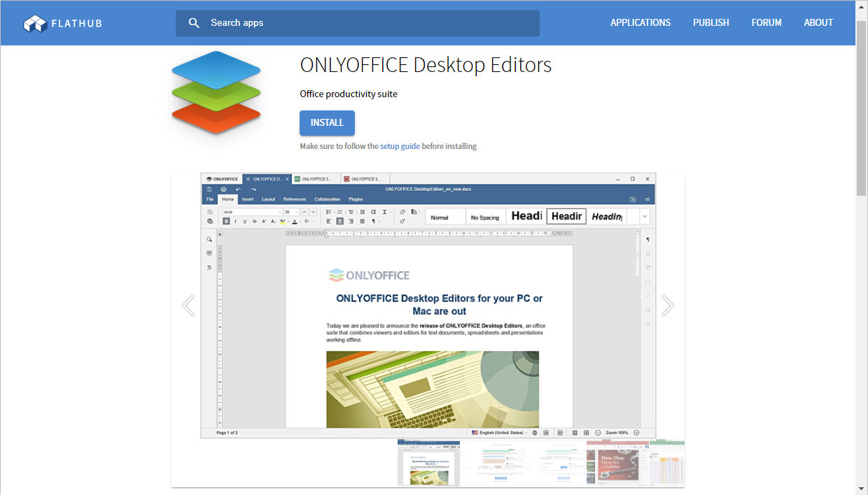 Install ONLYOFFICE Desktop Editors